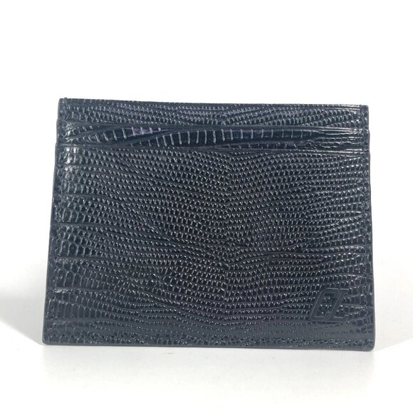 Christian Louboutin 3225316 M KIOS logo Pass Case Card Case Leather Black Unused - Picture 2 of 14